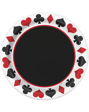 8 Casino Parti plakası seti