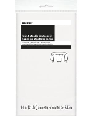 Nappe ronde blanche - Gamme couleur unie