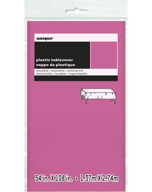 Iso kirkkaan pinkki pöytäliina - Perusvärilinja