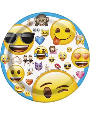 Set 8 emoticon piring pencuci mulut - Emoji