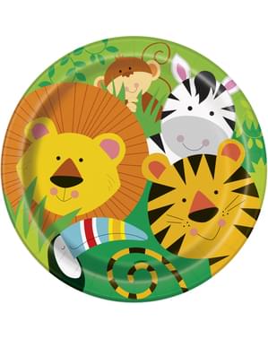 8 prato (23 cm) - Animal Jungle