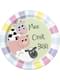 8 platos (23 cm) - Farmyard Party
