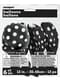 6 globos negros con topos blancos (30 cm)