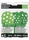 6 baloane verde lime cu buline albe