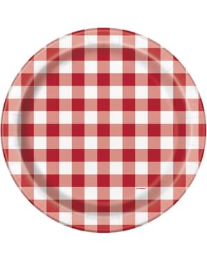 8 barbekü tabağı seti - piknik