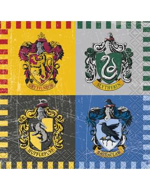 16 kleine Hogwarts Afdelingen servetten - Harry Potter