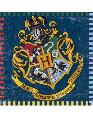 16 Serviettes en papier Maisons Poudlard - Harry Potter