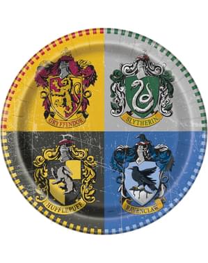 8 grandes assiettes Maison de Poudlard - Harry Potter
