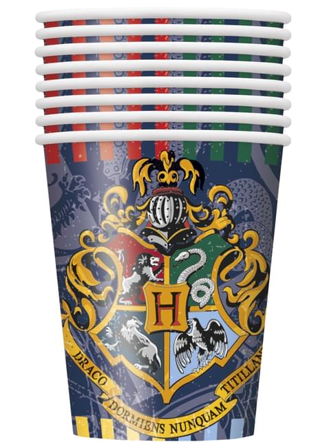 Hogwarts Häuser Becher Set 8-teilig - Harry Potter
