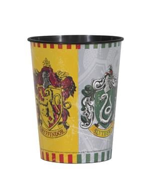 Twardy plastikowy kubek z herbami Domów Hogwartu - Harry Potter