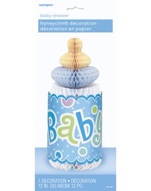 Μπλε Διακοσμητικό Μπιμπερό - Baby Shower