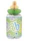 Green baby's bottle centerpiece - Baby Shower