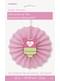 Festone a forma di ventaglio decorativo di carta rosa - Baby Shower