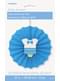 Abanico de papel decorativo azul - Baby Shower