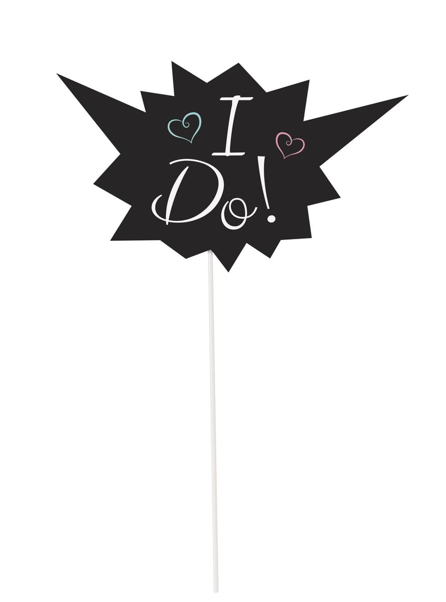 Photocall Accessoire Set für Hochzeiten 10-teilig