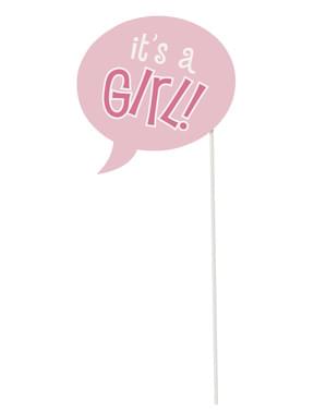 10 photocall Baby Shower props