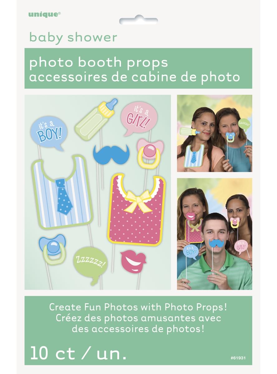 10 accesorii pentru photobooth Baby Shower