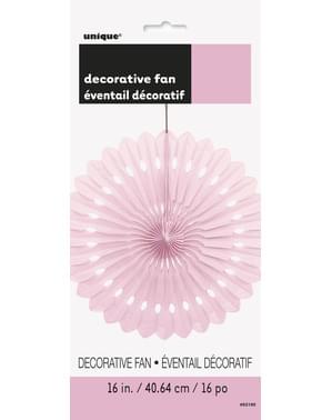 Abanico de papel decorativo rosa claro - Línea Colores Básicos