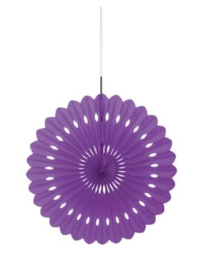 Festone a forma di ventaglio di carta decorativo viola - Linea Colori Basic