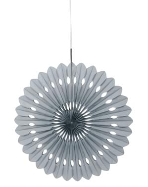 Decorative paper fan in silver - Basic Colours Line
