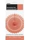 Decorative paper fan in coral - Basic Colours Line