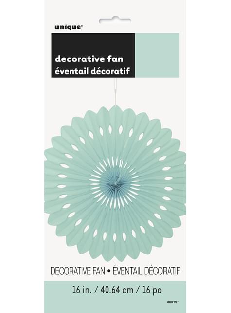 Deko-Fächer aus Papier minzgrün - Basic-Farben Kollektion
