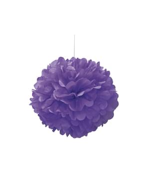 Pompon décoration violet fluo - Gamme couleur unie