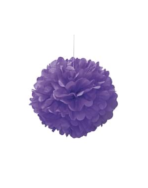 Pompon decorativo verde viola neon- Linea Colori Basici