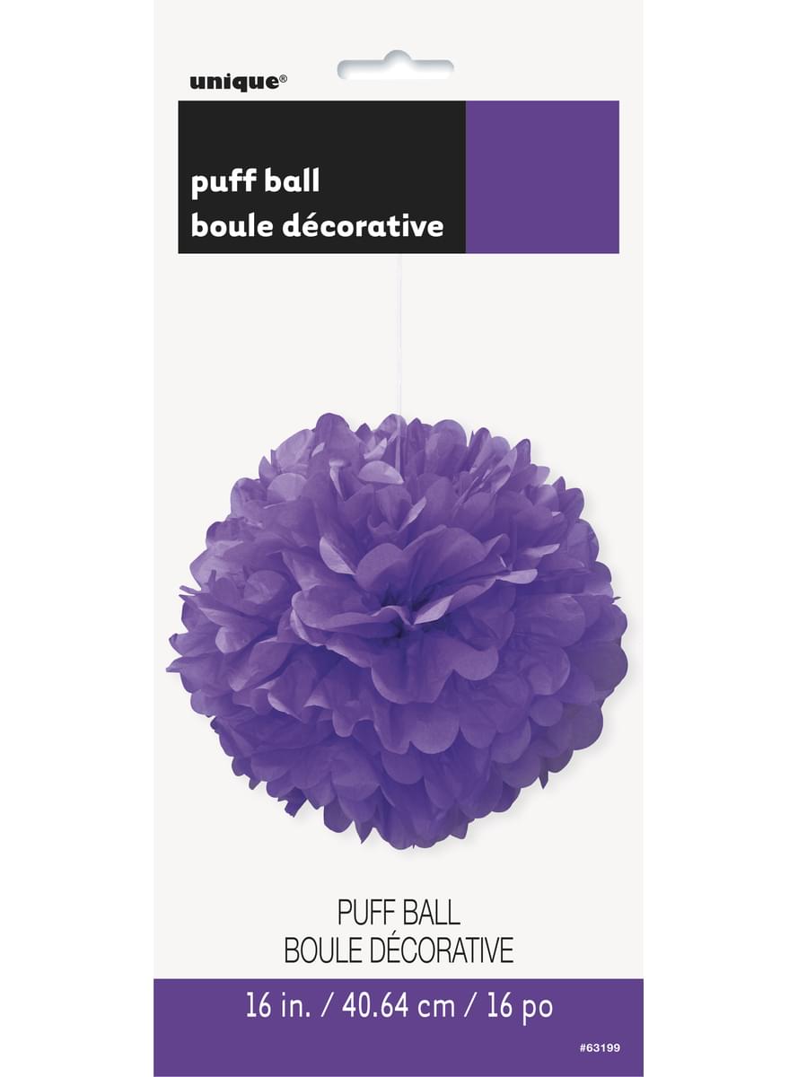 Deko Pompom neonlila - Basic-Farben Kollektion