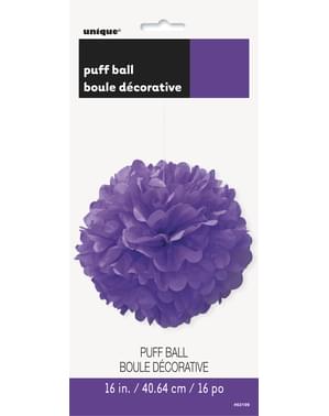 Pompón decorativo morado neón - Línea Colores Básicos