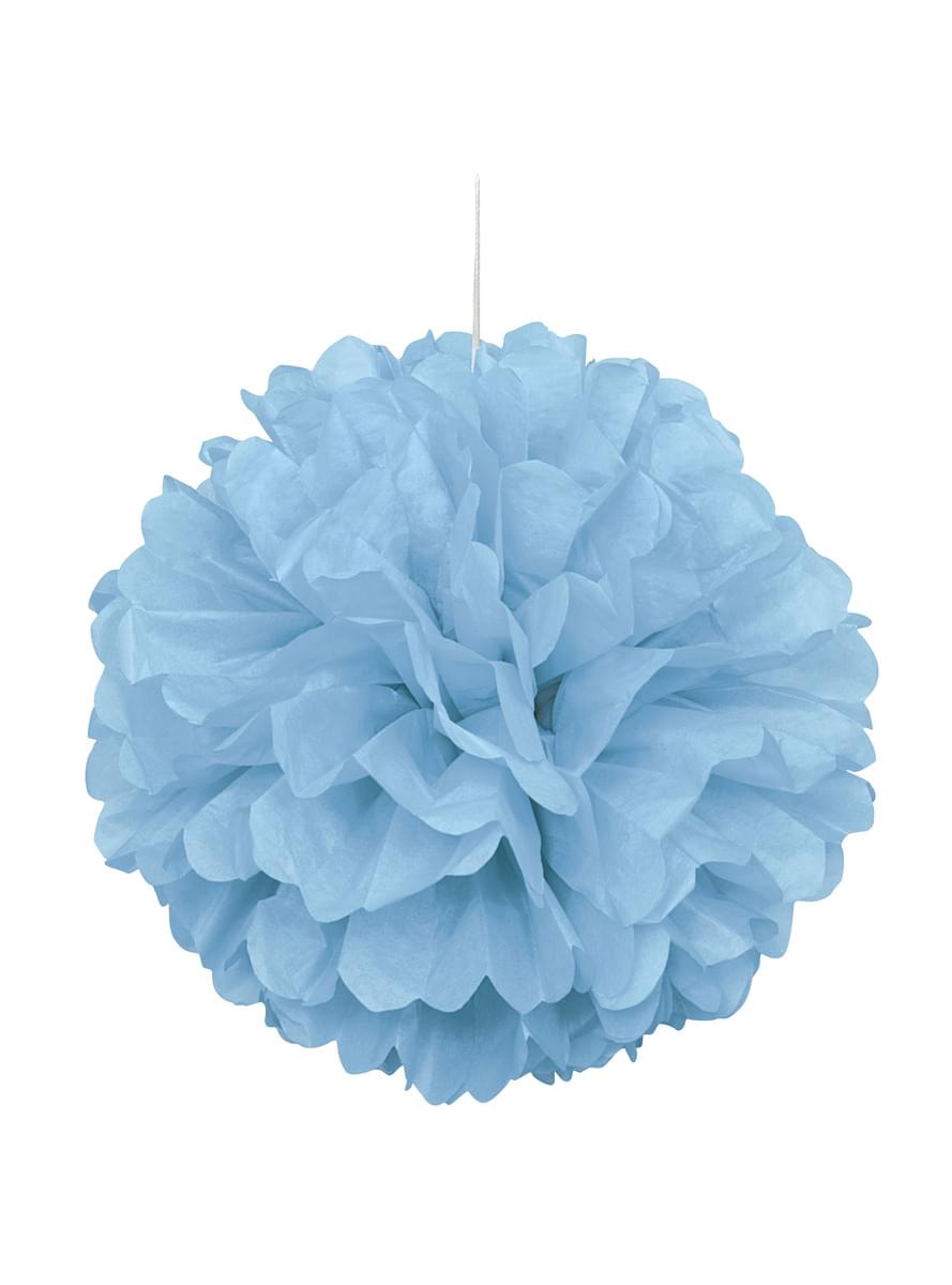 Pompom decorativo azul céu - Linha Cores Básicas