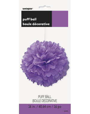 Pompon décoration violet - Gamme couleur unie
