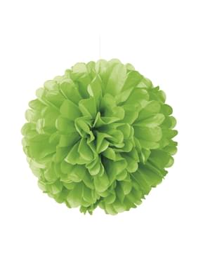 Pompom dekorativ neonfärgad limegrön - Kollektion Basfärger