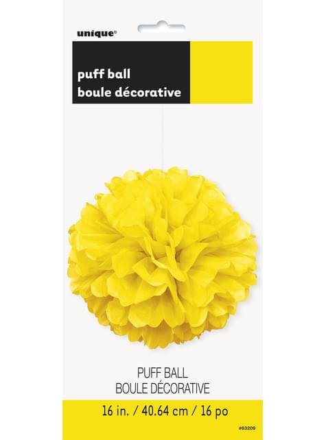 Dekorativ Neon Gul Pom-Pom - Basale Farver Linje