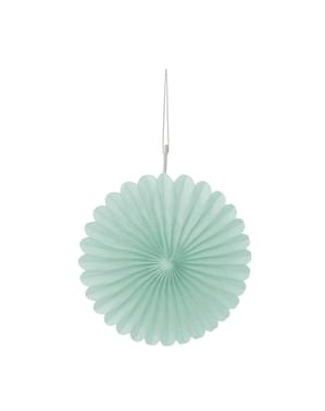 3 dekorative papirvifter i mintgrø (15,2 cm) - Basale Farver Linje
