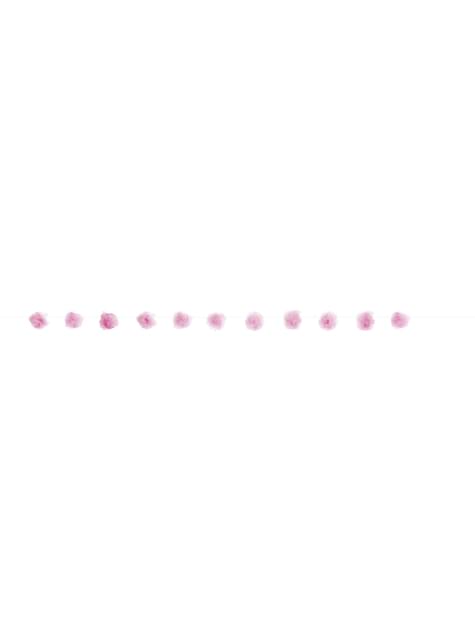Pink pom pom garland - Basic Colours Line