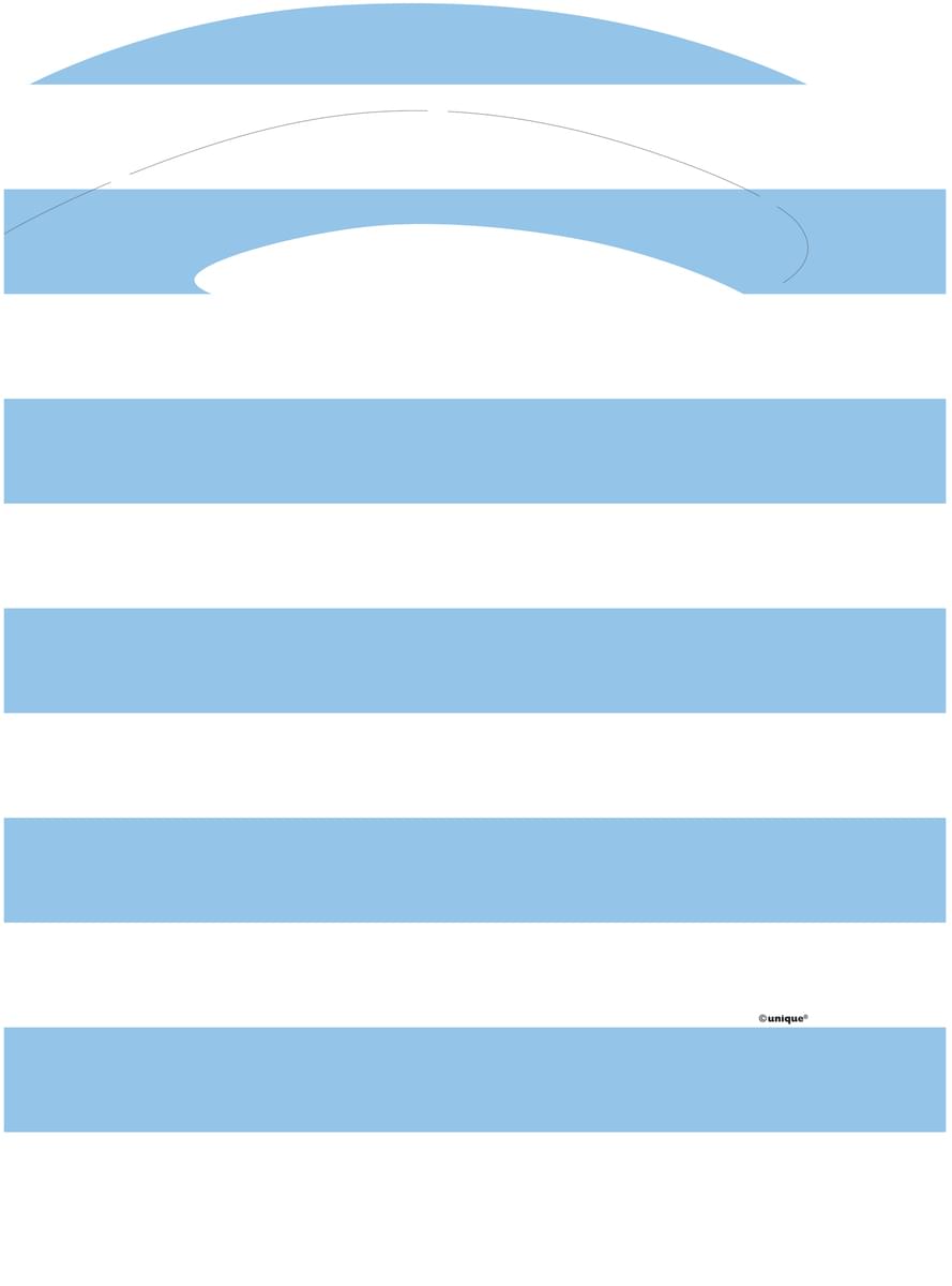 1. Geburtstag Set blau-weiß