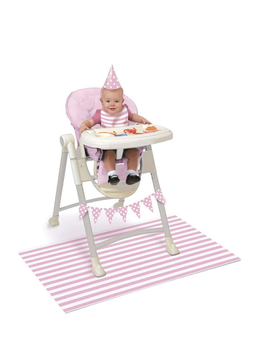 1. Geburtstag Set rosa-weiß