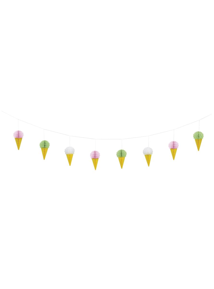 Guirlande glace en nid d'abeille