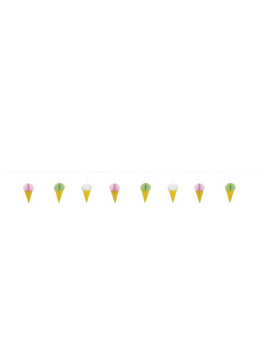 ハニカム紙アイスクリームガーランド