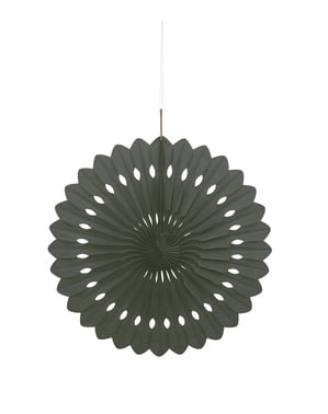Decorative paper fan in black - Basic Colours Line