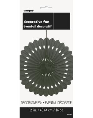 Decorative paper fan in black - Basic Colours Line
