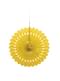 Abanico de papel decorativo color amarillo - Línea Colores Básicos