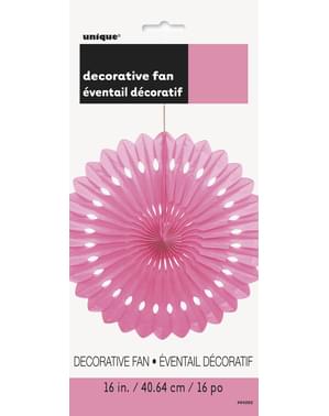 Abanico de papel decorativo color rosa- Línea Colores Básicos
