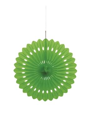 Festone a forma di ventaglio di carta decorativo verde lime - Linea Colori Basic