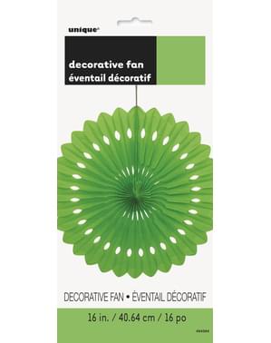Abanico de papel decorativo color verde lima - Línea Colores Básicos