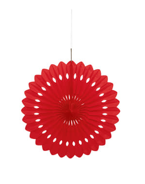 赤の装飾扇風機 - 基本色ライン