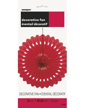 Decorative paper fan in red - Basic Colours Line