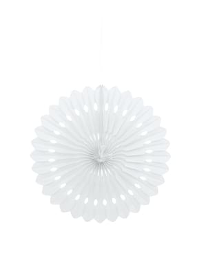 Decorative paper fan in white - Basic Colours Line