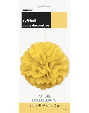 Pompón decorativo color amarillo - Línea Colores Básicos